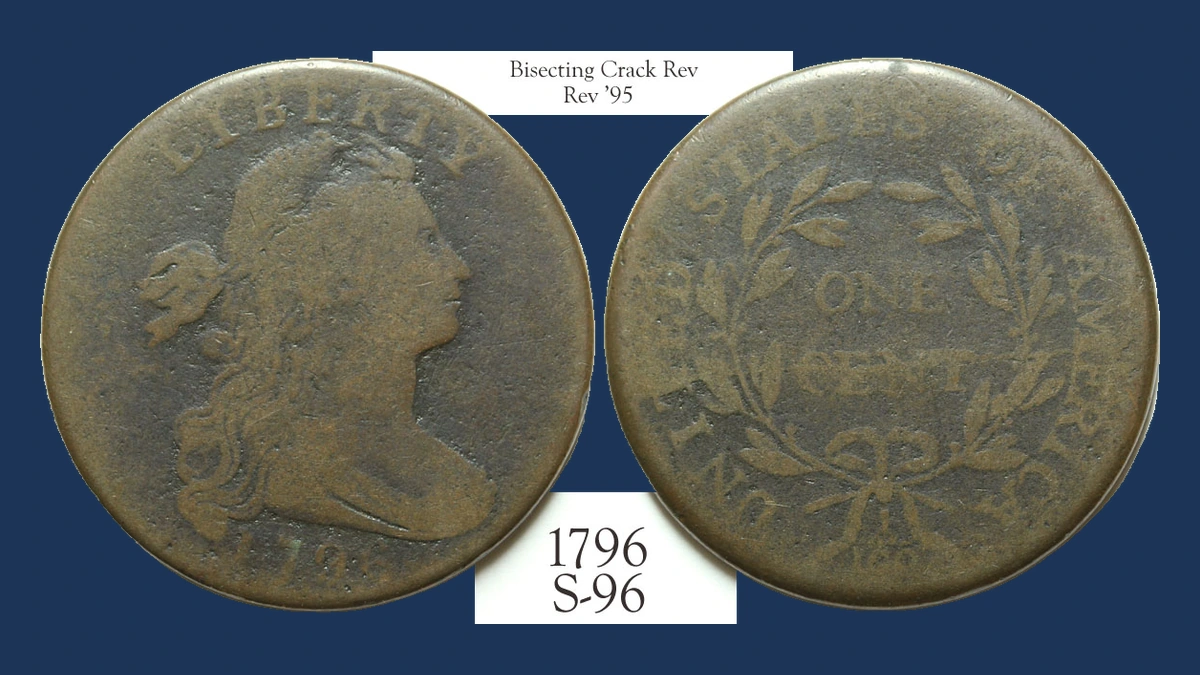 1796 Draped Bust Cent: Die Crack