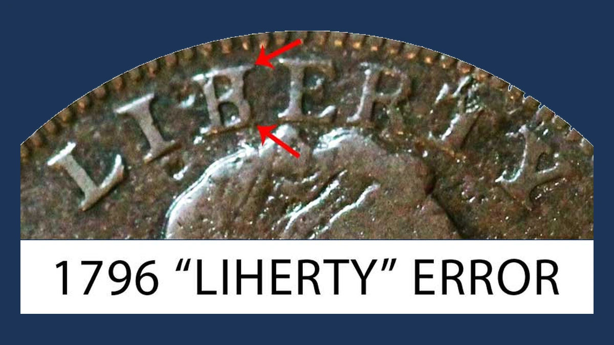 1796 Draped Bust Cent: Repunched Design