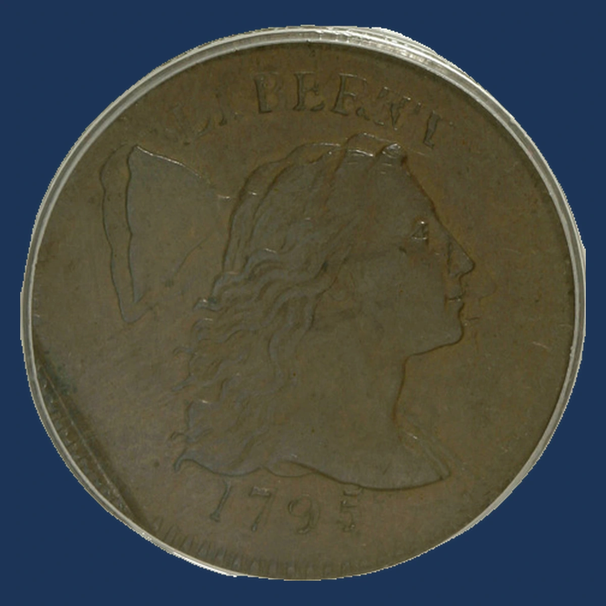 1795 Flowing Hair Large Cent: Indent