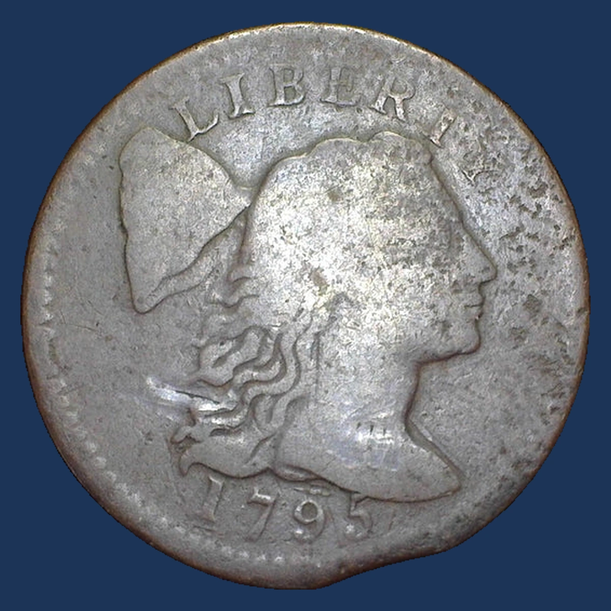 1795 Flowing Hair Large Cent: Clipped Planchet