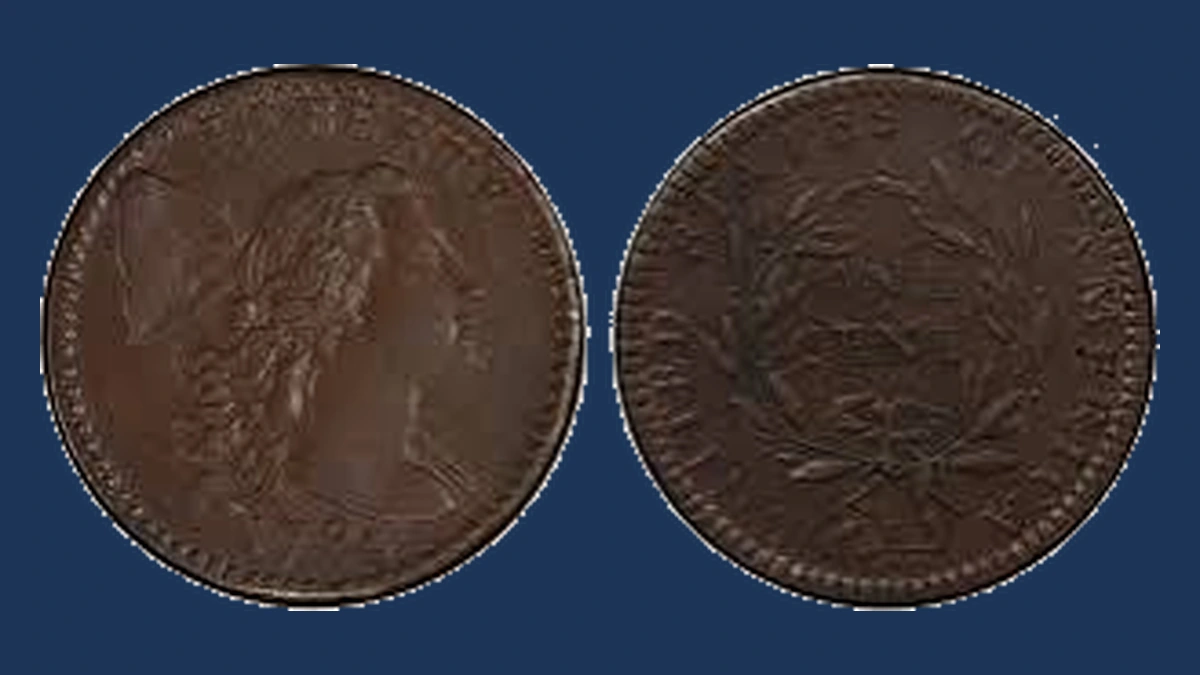 1794 Flowing Hair Large Cent: Repunched Date
