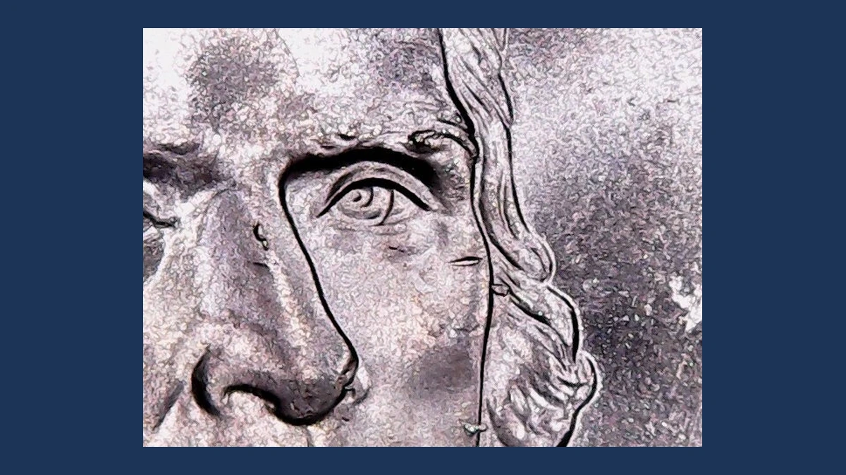 2023 Jefferson Nickel: Die Break