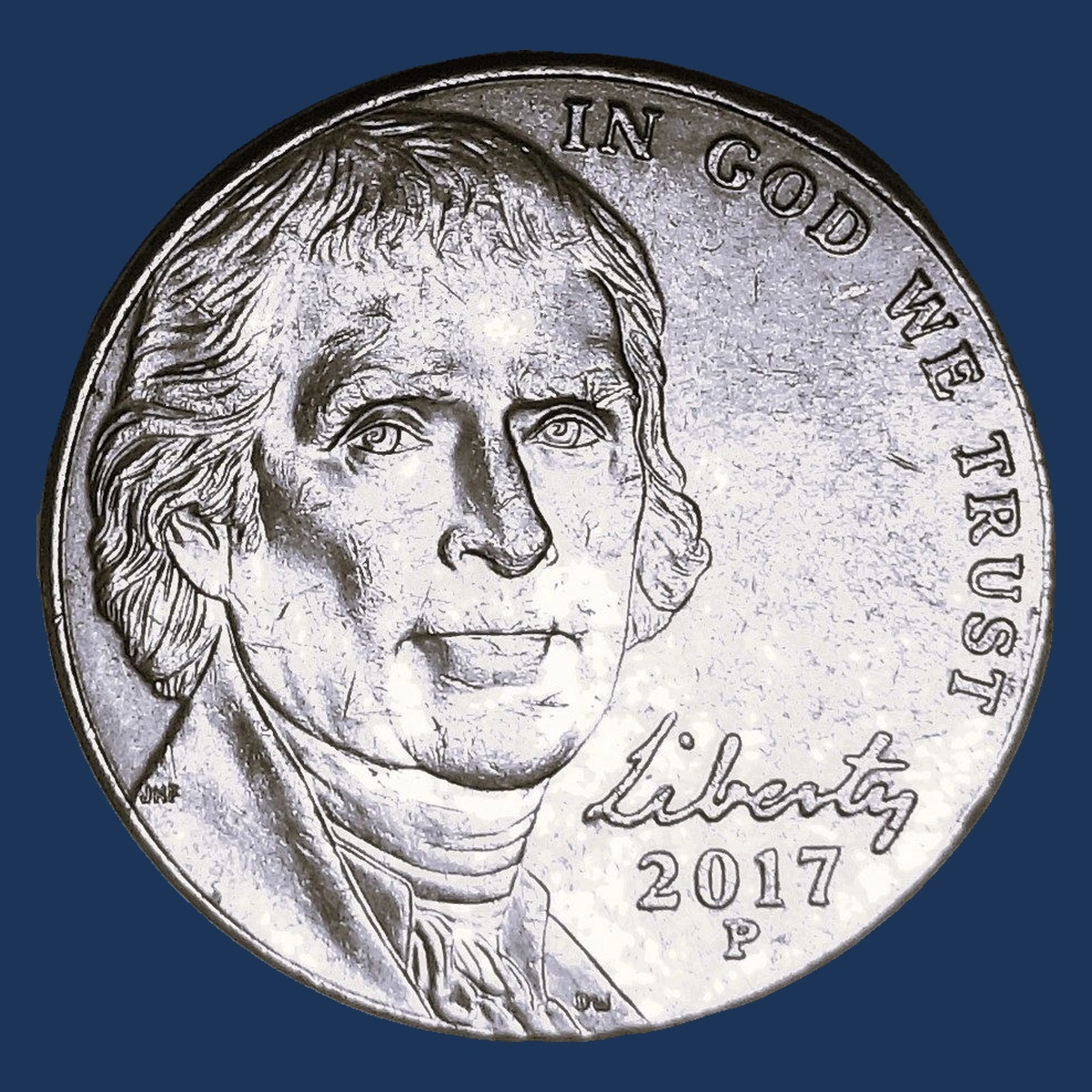 2017 Jefferson Nickel: Misaligned Die