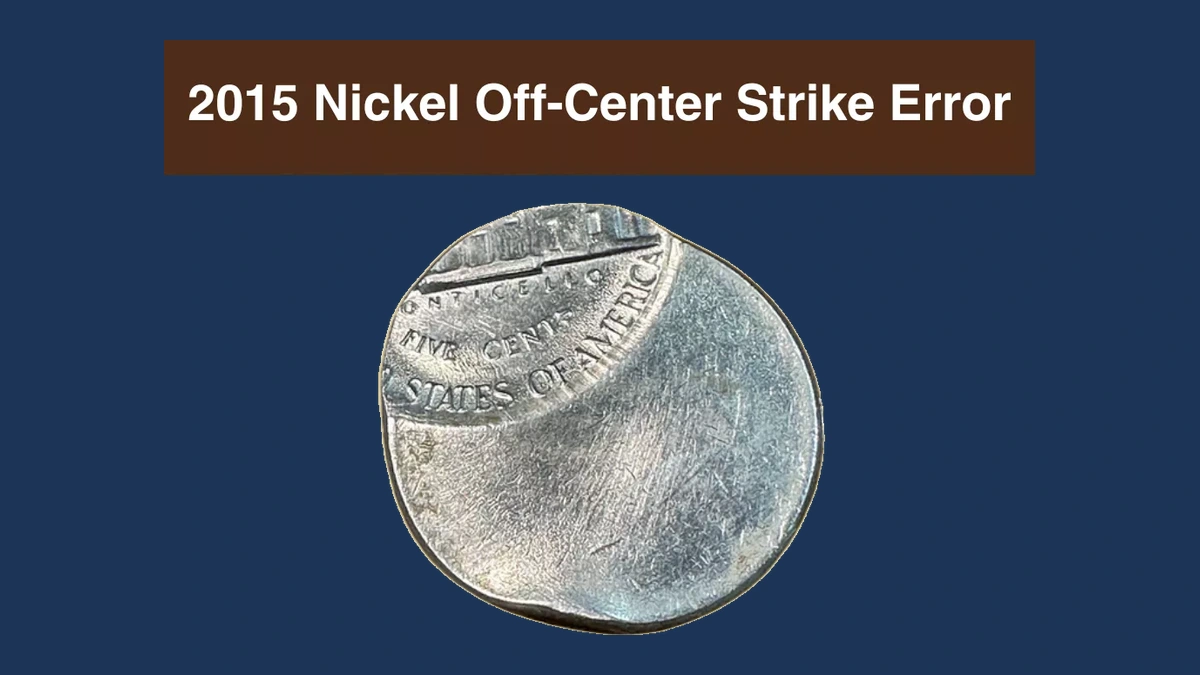 2015 Jefferson Nickel: Off Center Strike
