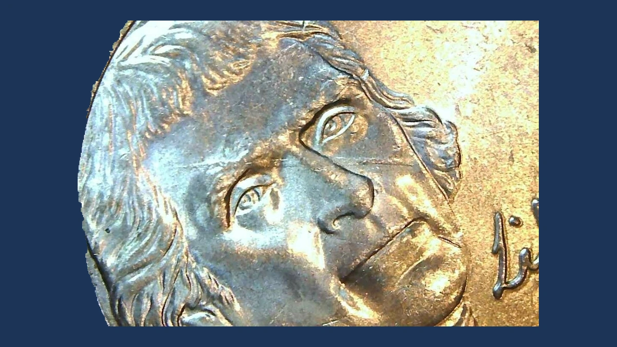 2015 Jefferson Nickel: Struck-Through Error