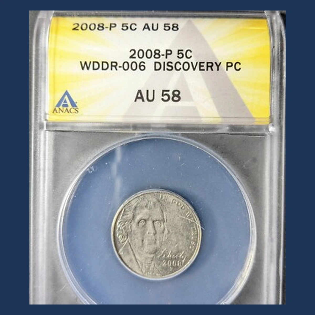 2008 Jefferson Nickel: Doubled die reverse