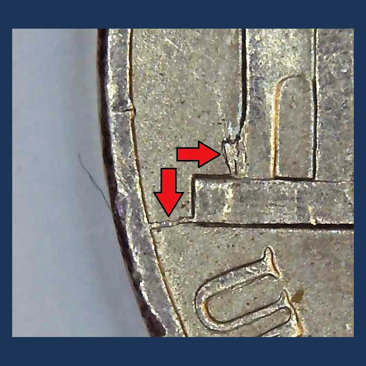 2008 Jefferson Nickel: Die Crack / Die Chip