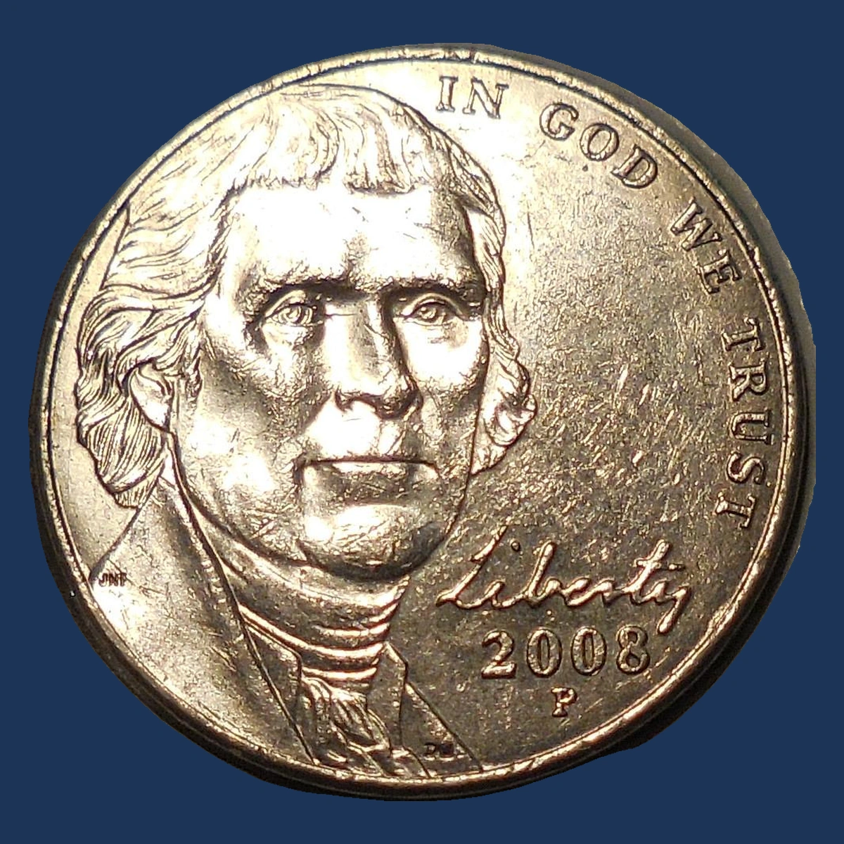 2008 Jefferson Nickel: Clashed Dies