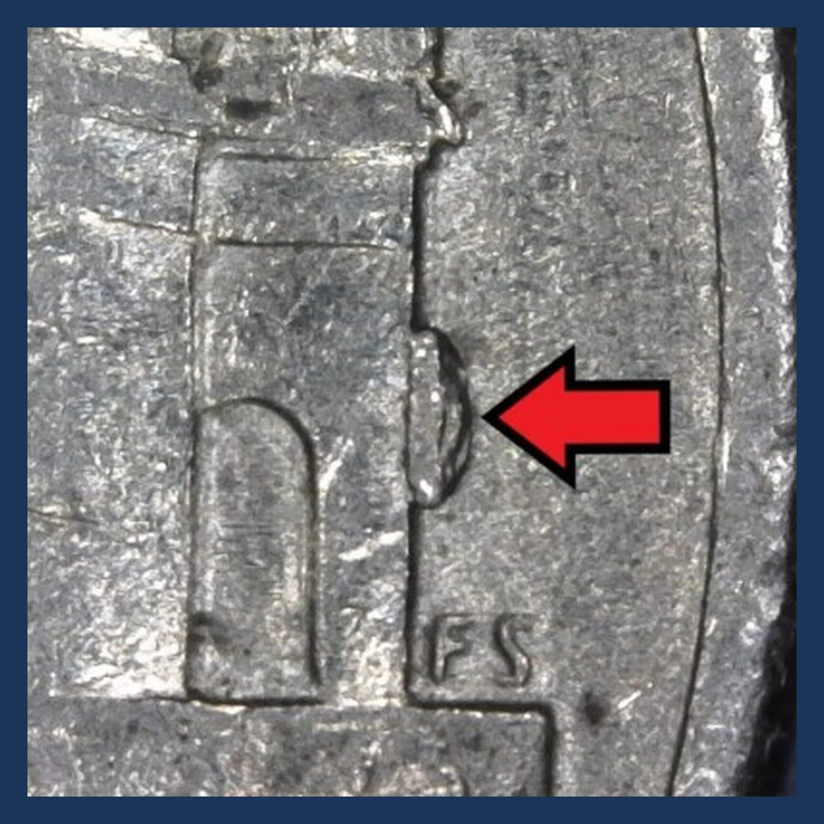 2006 Jefferson Nickel: Die Crack / Die Chip