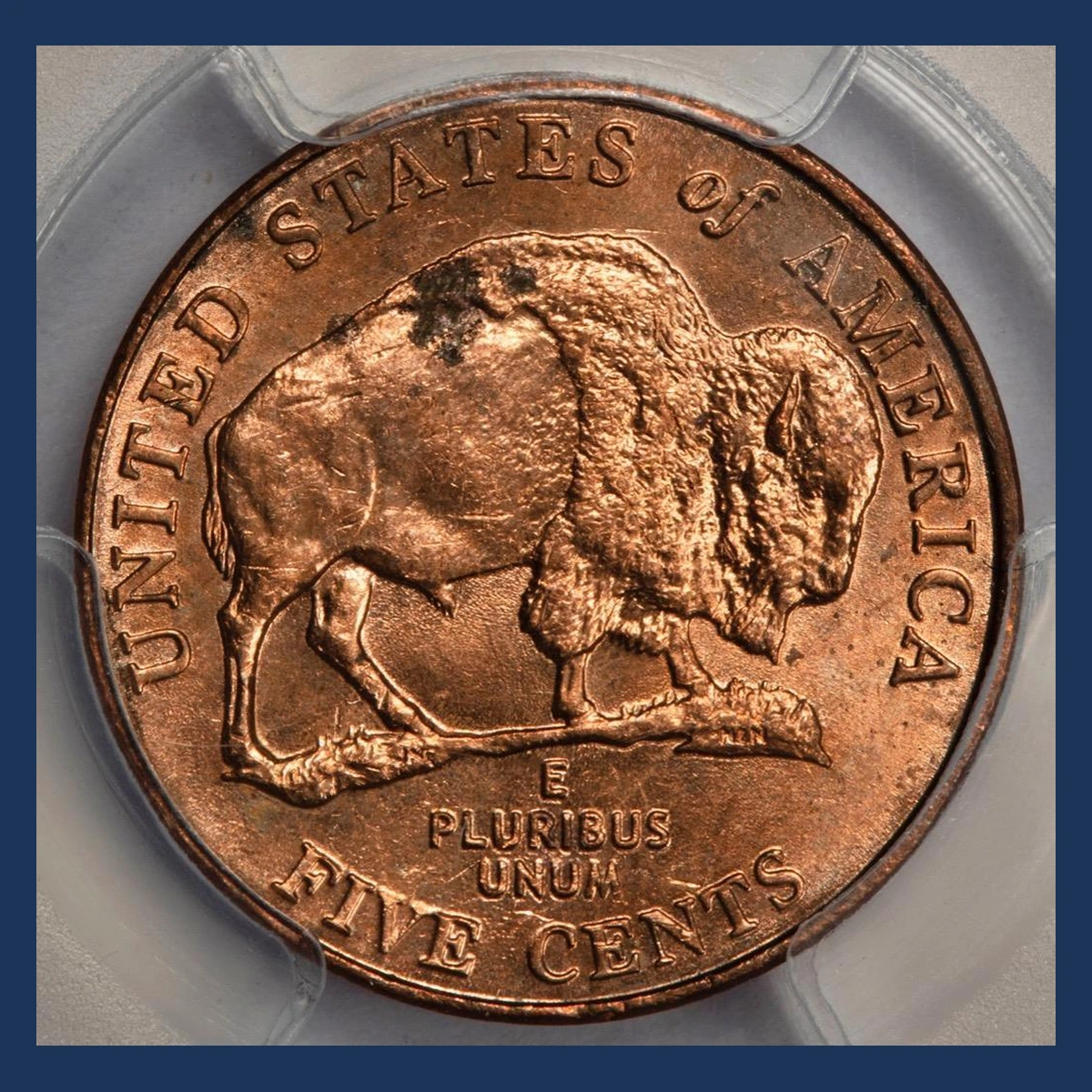 2005 Jefferson Nickel: Improperly annealed Bison blank