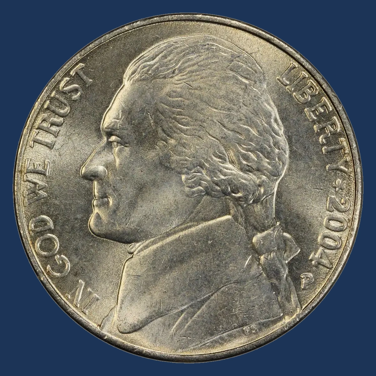 2004 Jefferson Nickel: Doubled Die Obverse