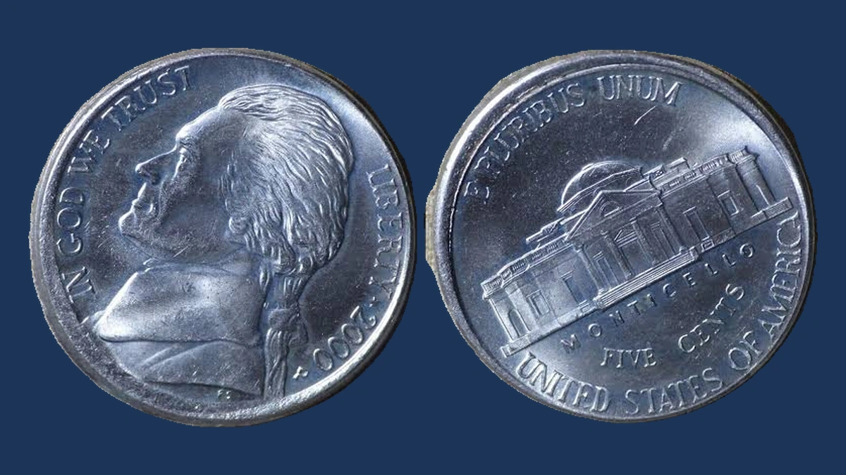 2000 Jefferson Nickel: Broadstrike