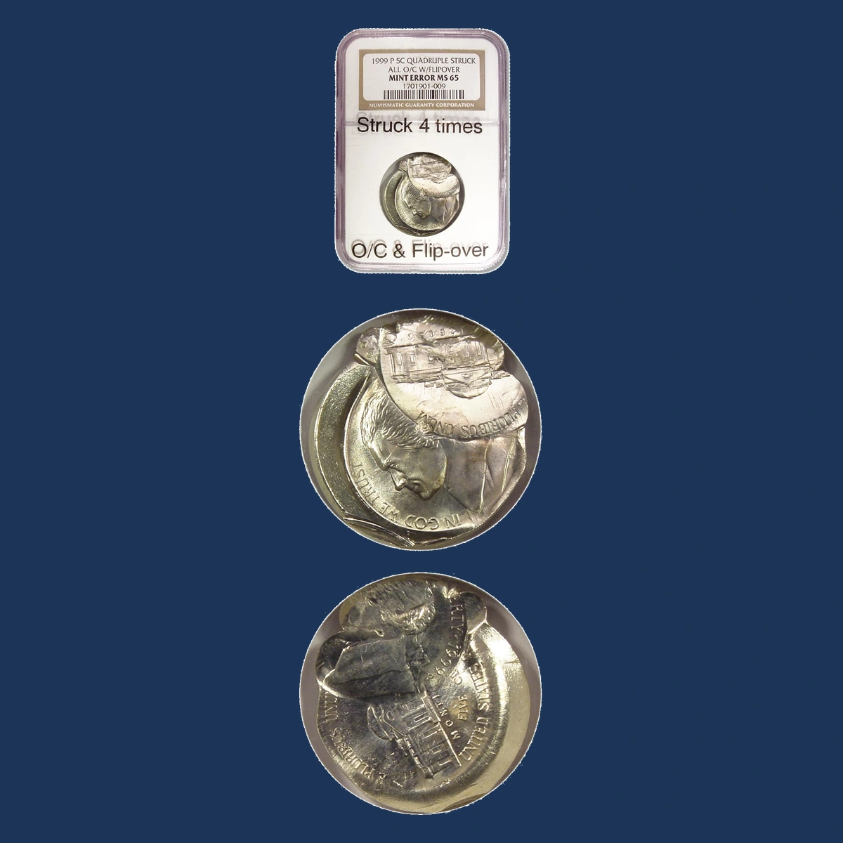 1999 Jefferson Nickel: Double / Multiple Strike