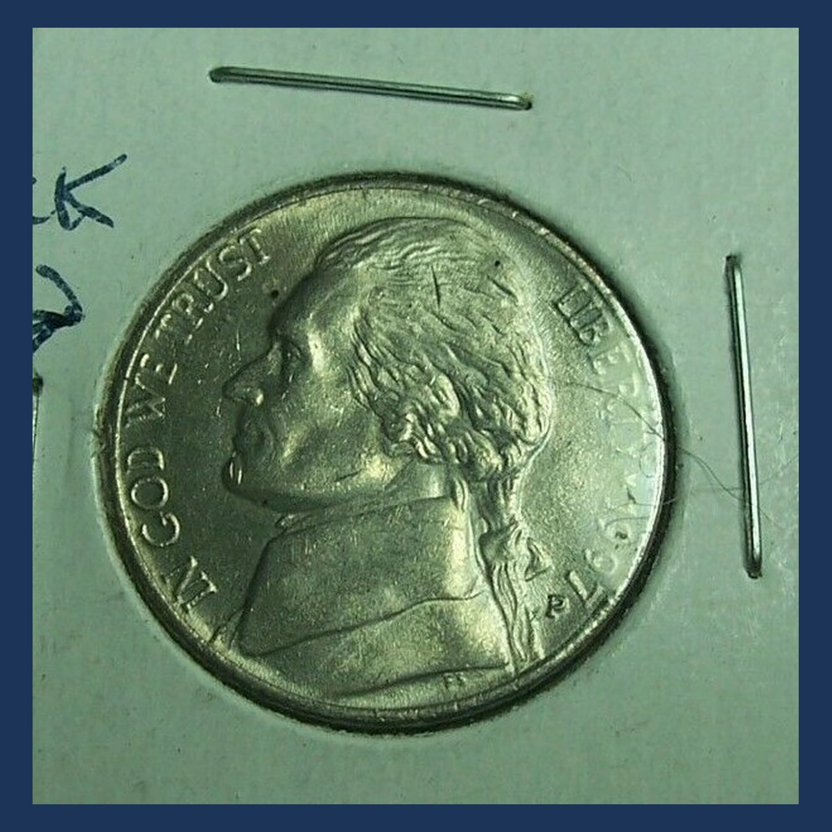 1997 Jefferson Nickel: Die Crack