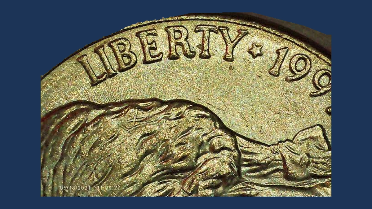 1997 Jefferson Nickel: Doubled Die Obverse