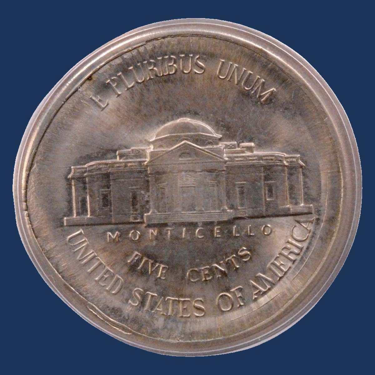 1996 Jefferson Nickel: Die Cap