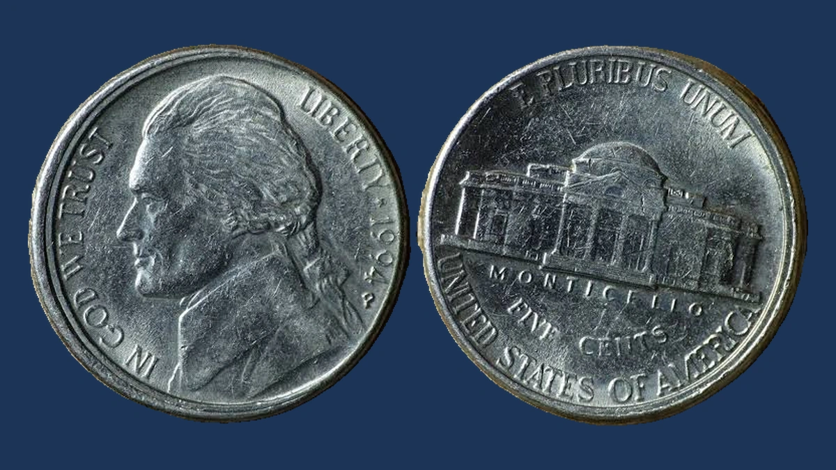 1994 Jefferson Nickel: Broadstrike