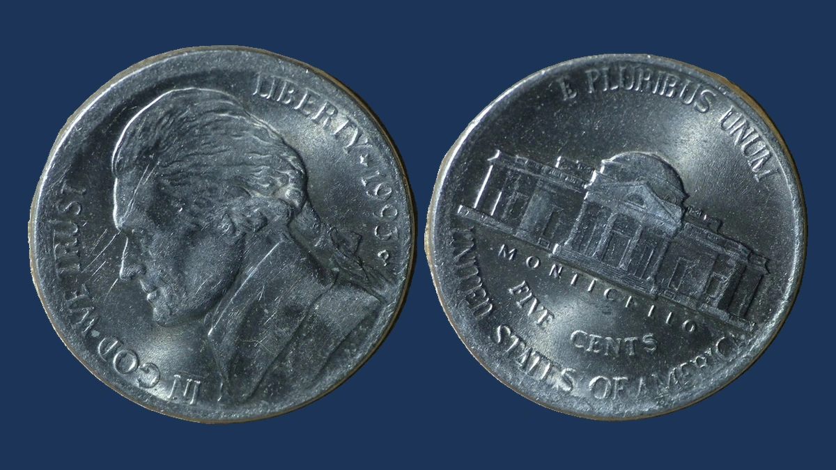 1993 Jefferson Nickel: Broadstrike