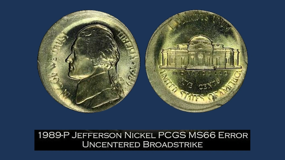 1989 Jefferson Nickel: Broadstrike