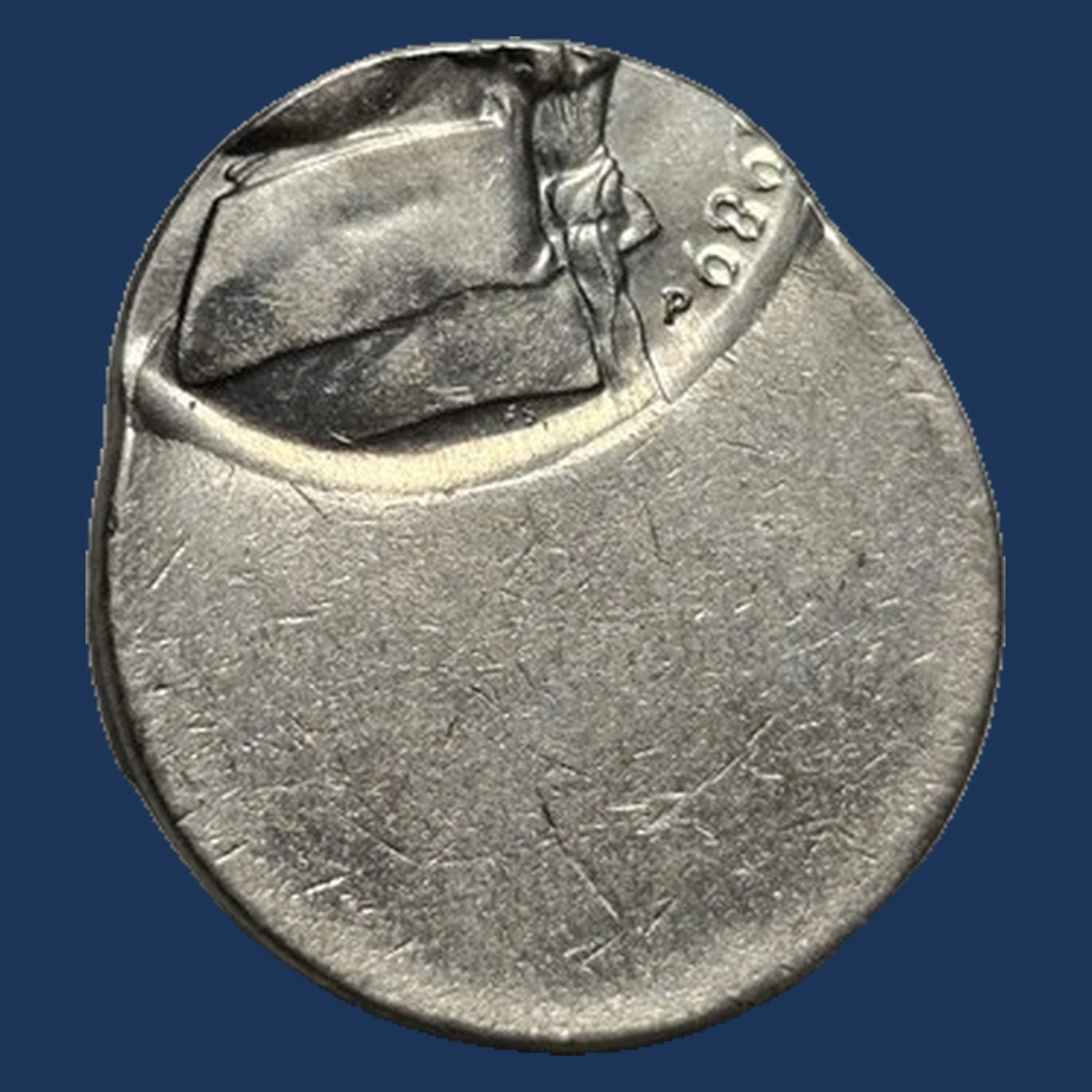 1989 Jefferson Nickel: Off-center strike