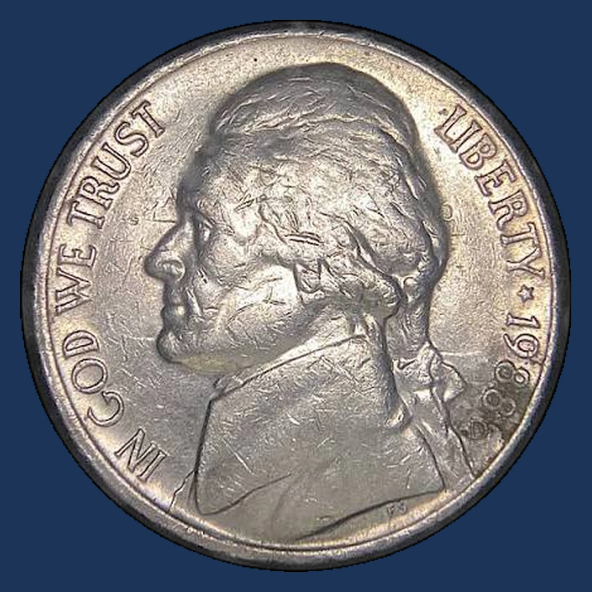 1988 Jefferson Nickel: Die Clash