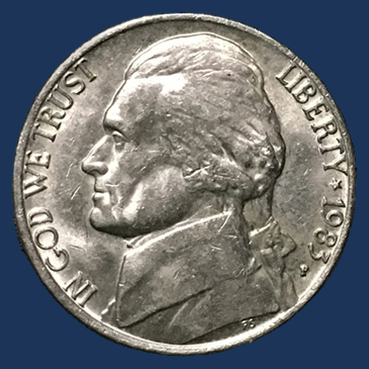 1983 Jefferson Nickel: Die Clash