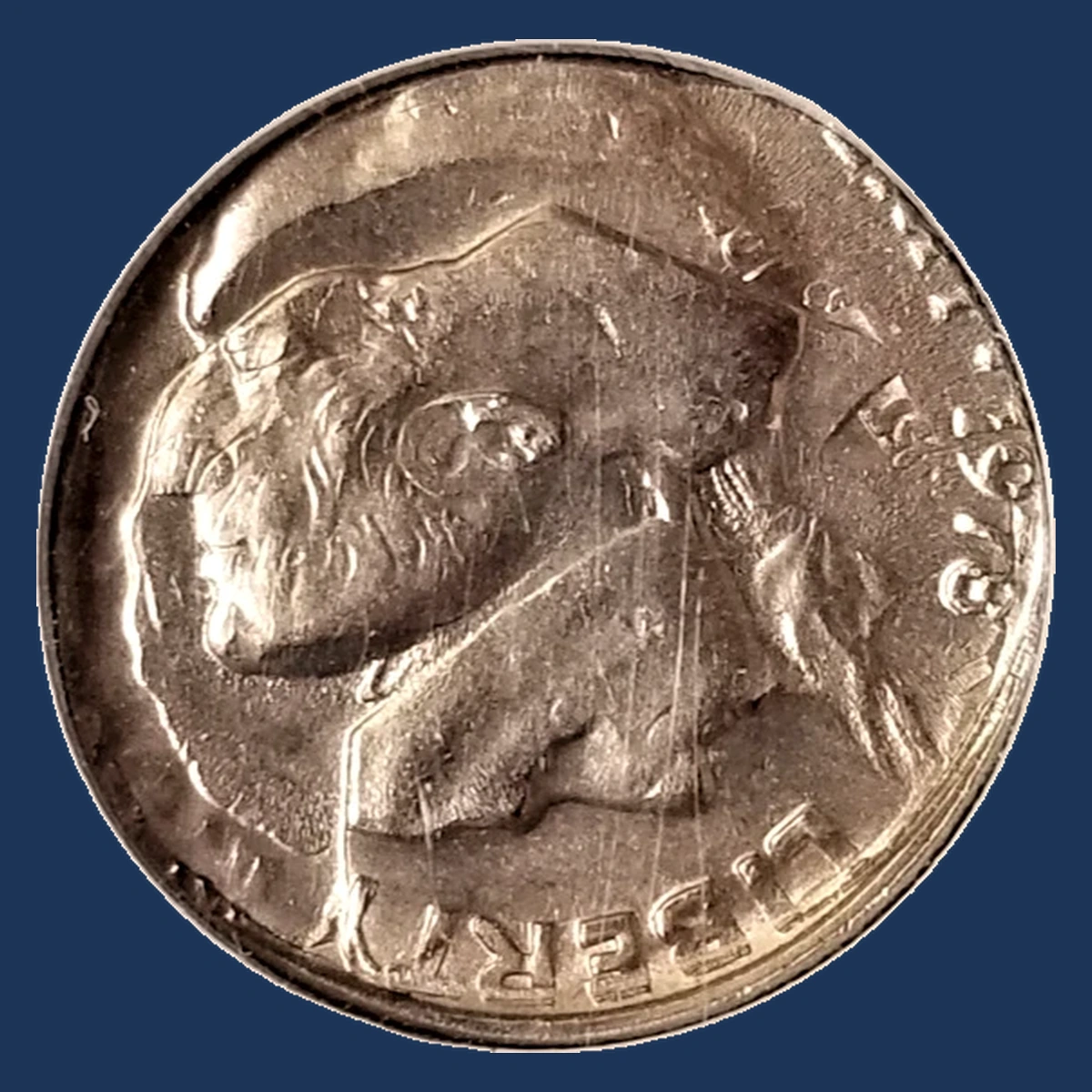 1978 Jefferson Nickel: Overstrike / Double Denomination
