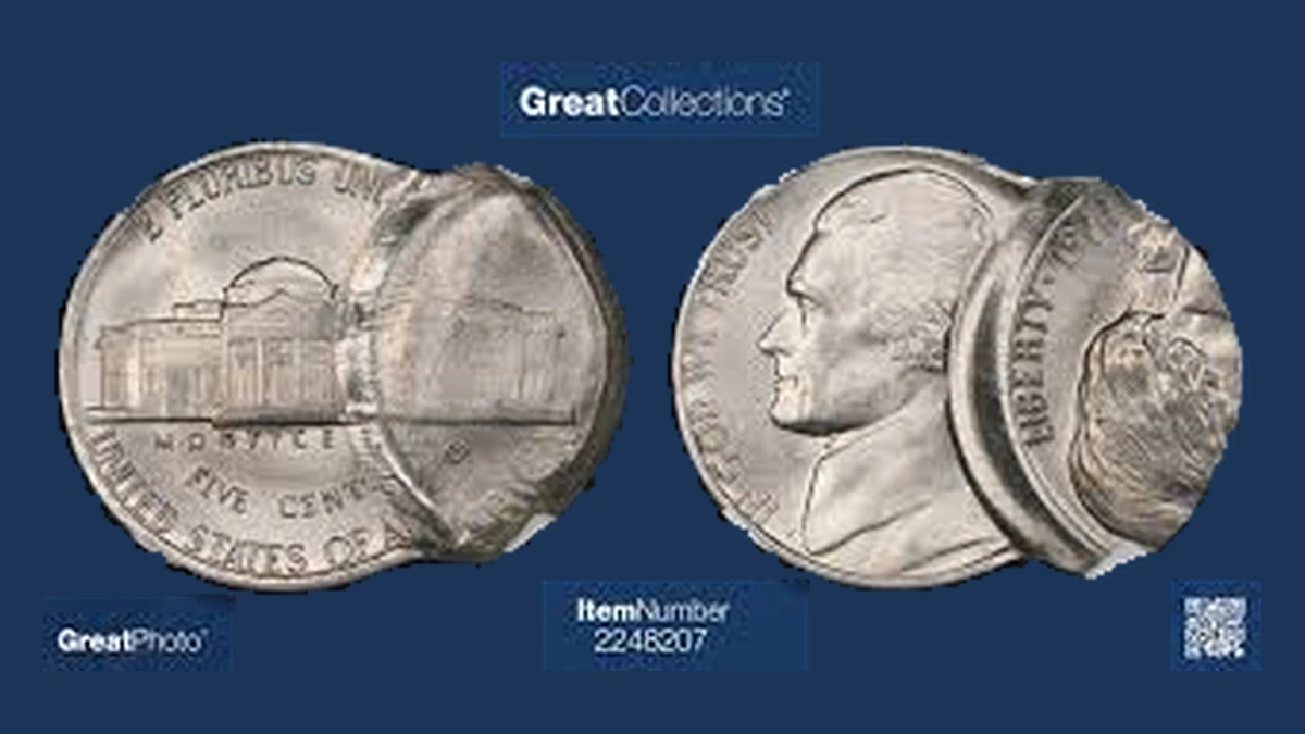 1977 Jefferson Nickel: Multiple Strike