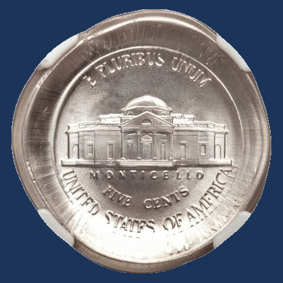 1977 Jefferson Nickel: Die Cap