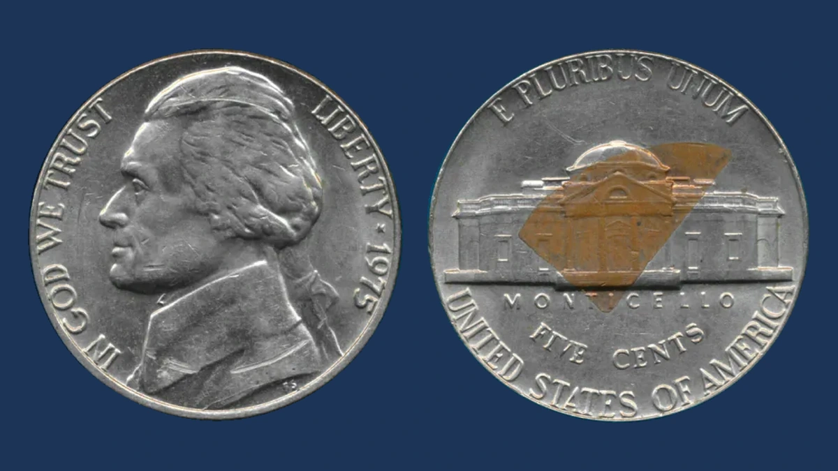 1975 Jefferson Nickel: Alloy Error