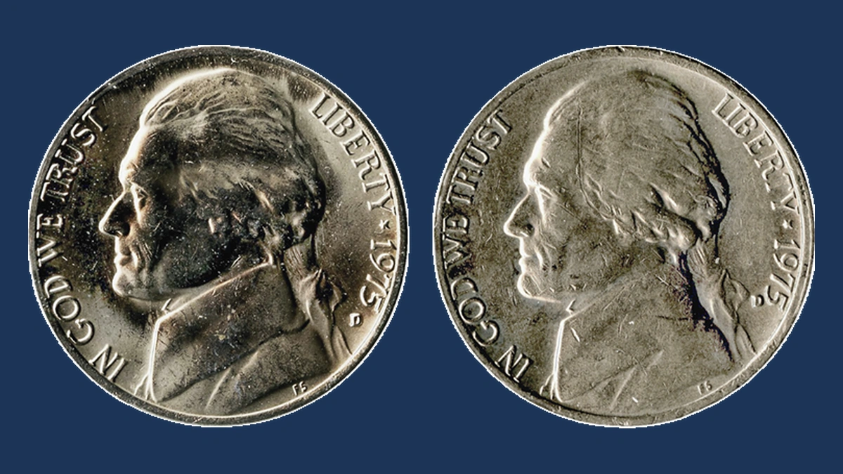 1975 Jefferson Nickel: Misplaced Mintmark