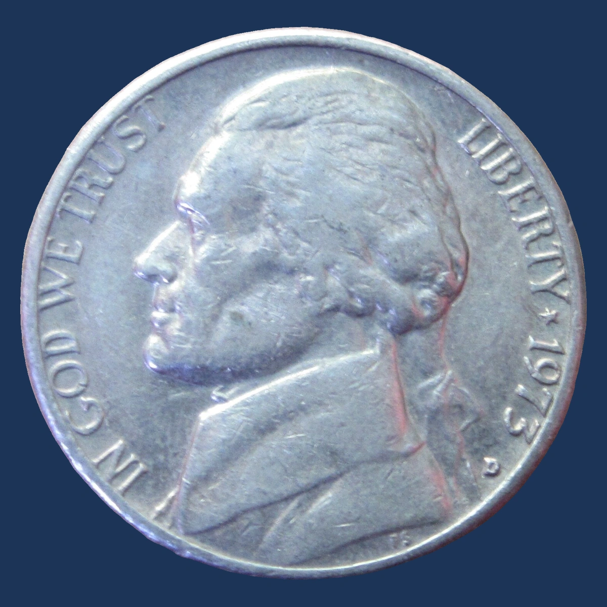 1973 Jefferson Nickel: Misplaced Mintmark