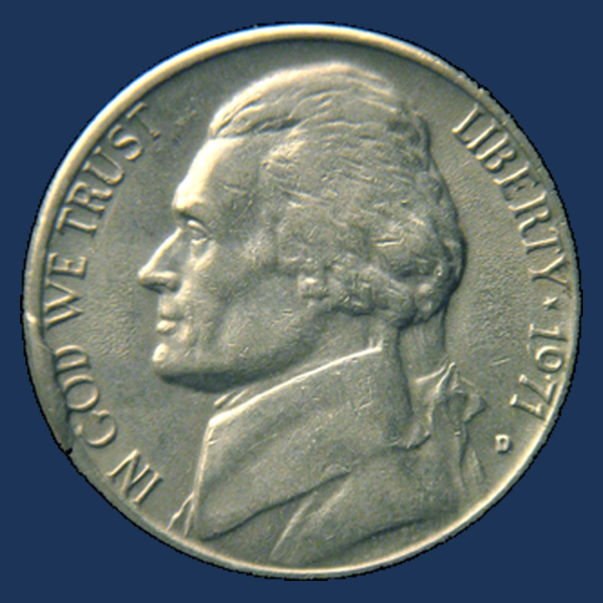 1971 Jefferson Nickel: Die Break
