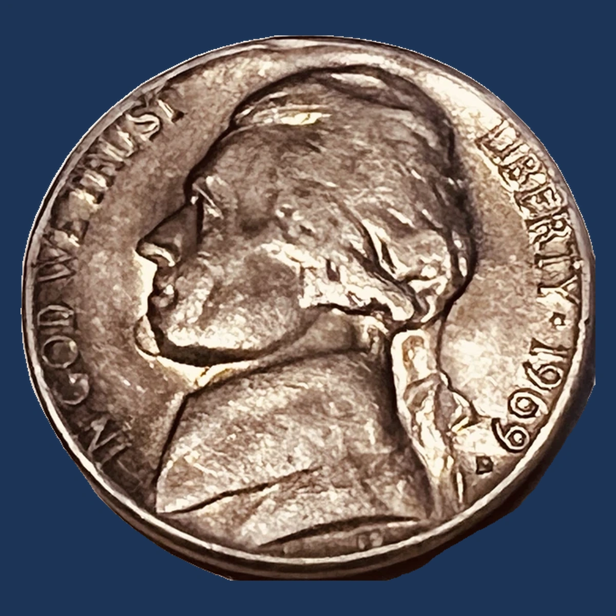 1969 Jefferson Nickel: Die Clash