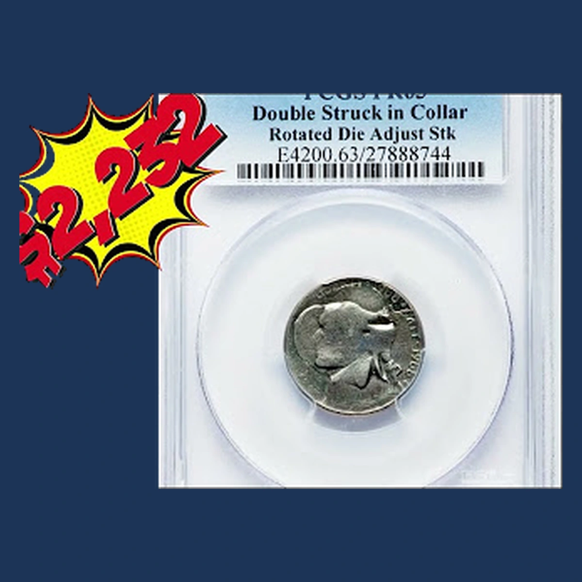 1968 Jefferson Nickel: Multiple Strike