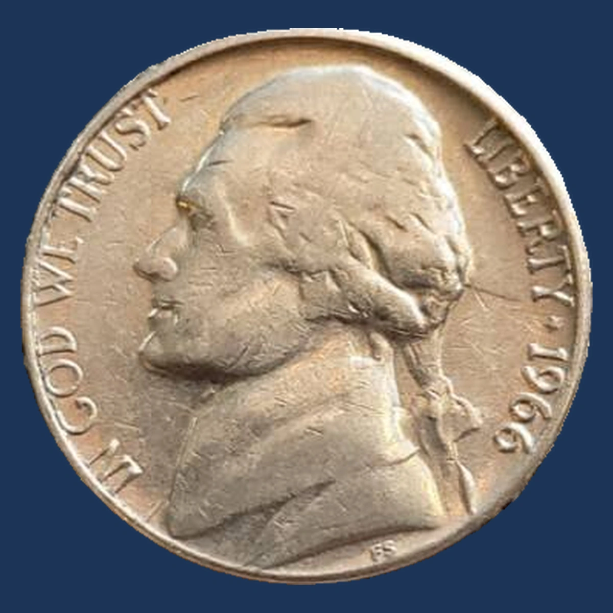 1966 Jefferson Nickel: Doubled Die Reverse