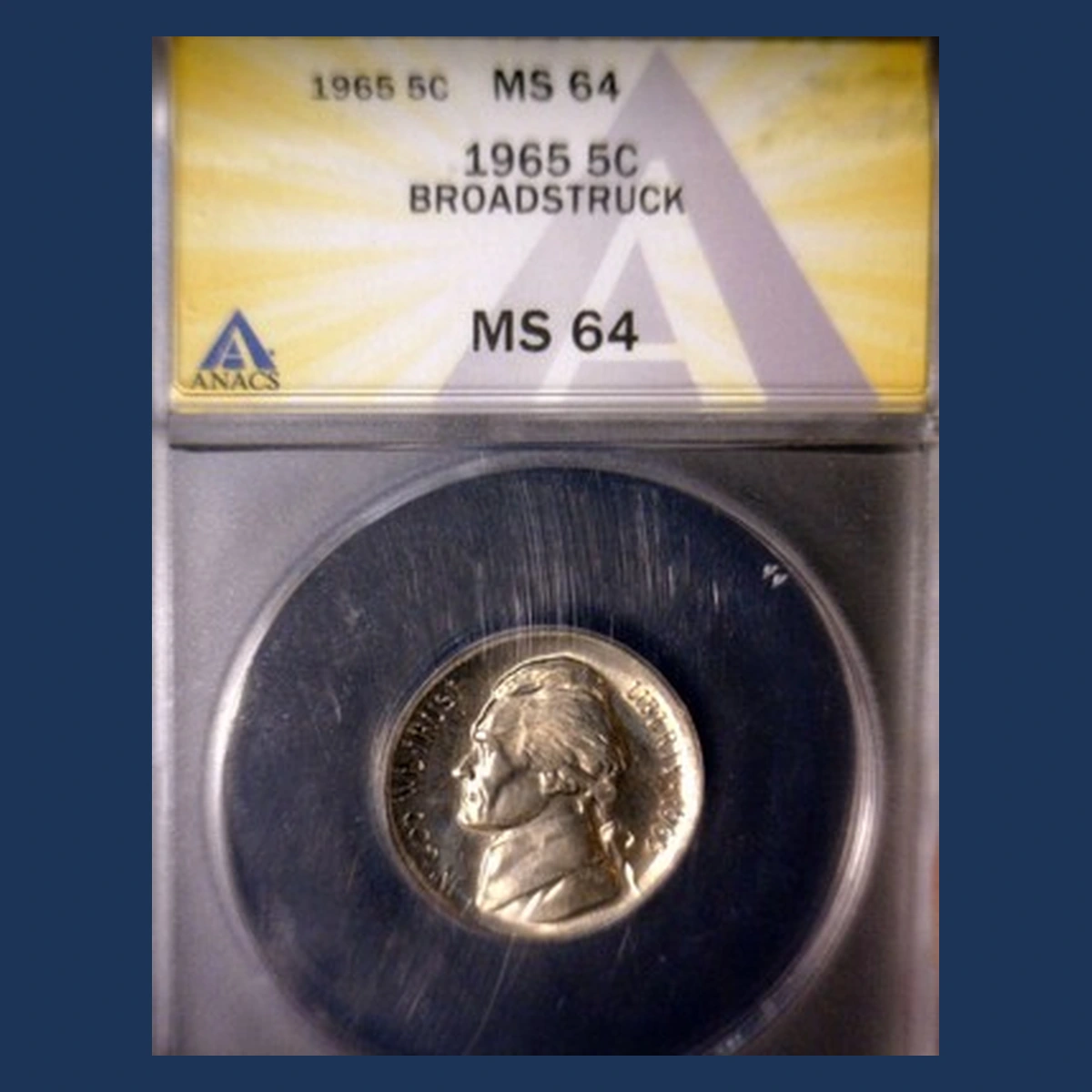 1965 Jefferson Nickel: Broadstrike