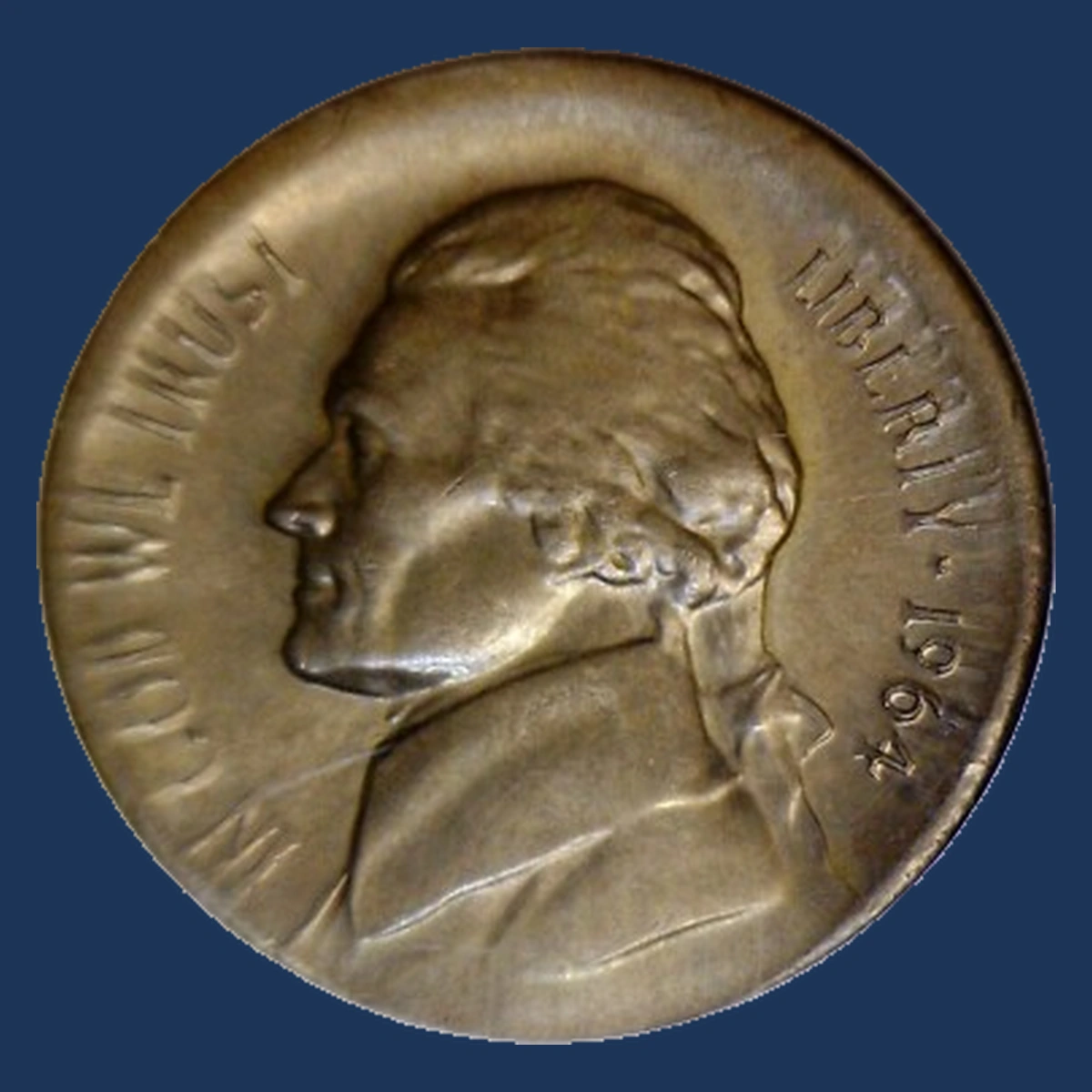 1964 Jefferson Nickel: Broadstrike