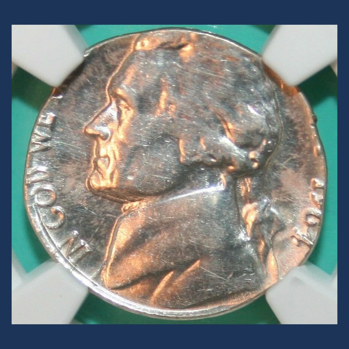 1964 Jefferson Nickel: Struck on a Silver Dime Planchet