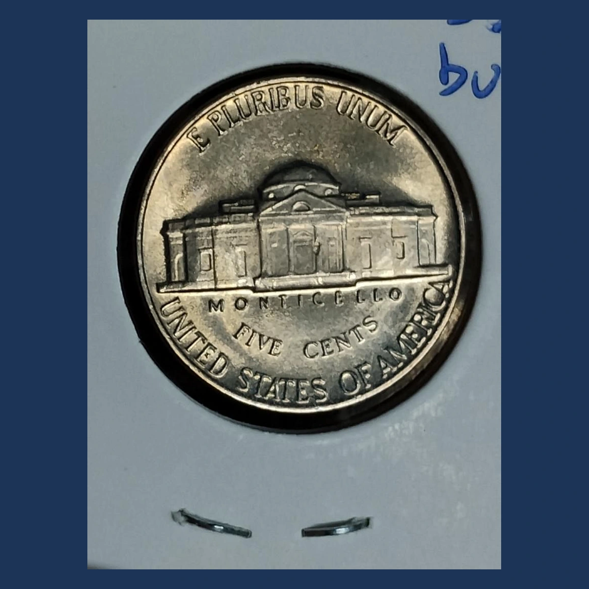 1963 Jefferson Nickel: Struck-Through Error