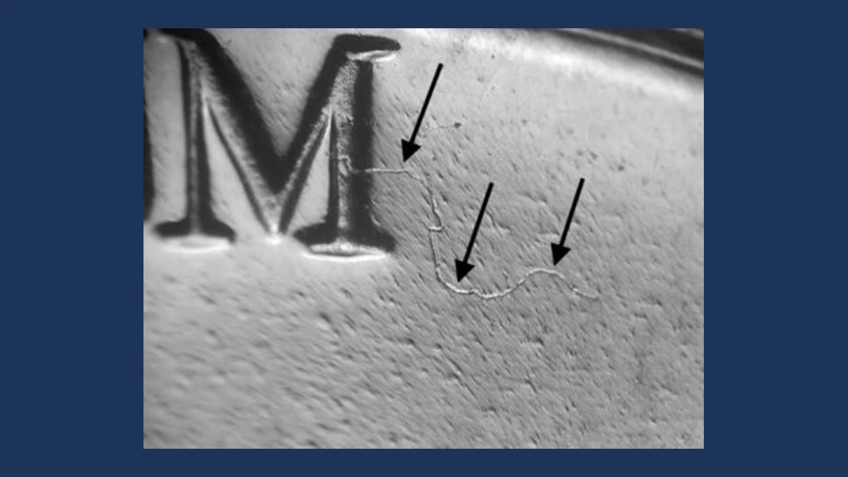 1960 Jefferson Nickel: Struck Through