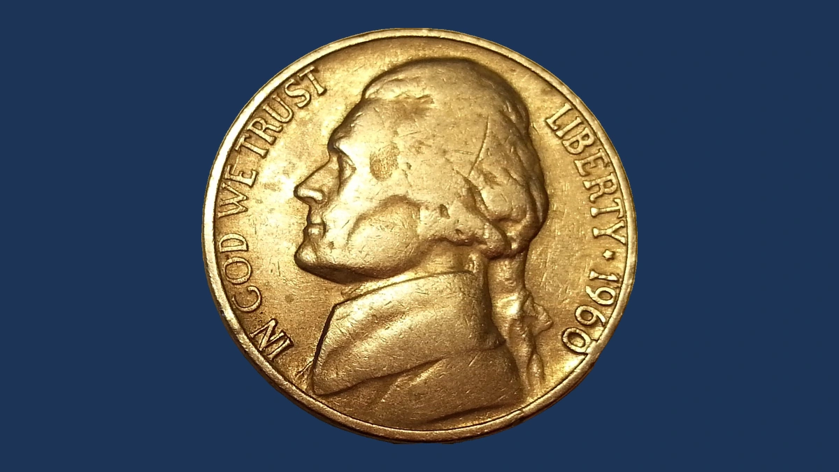 1960 Jefferson Nickel: Die Break