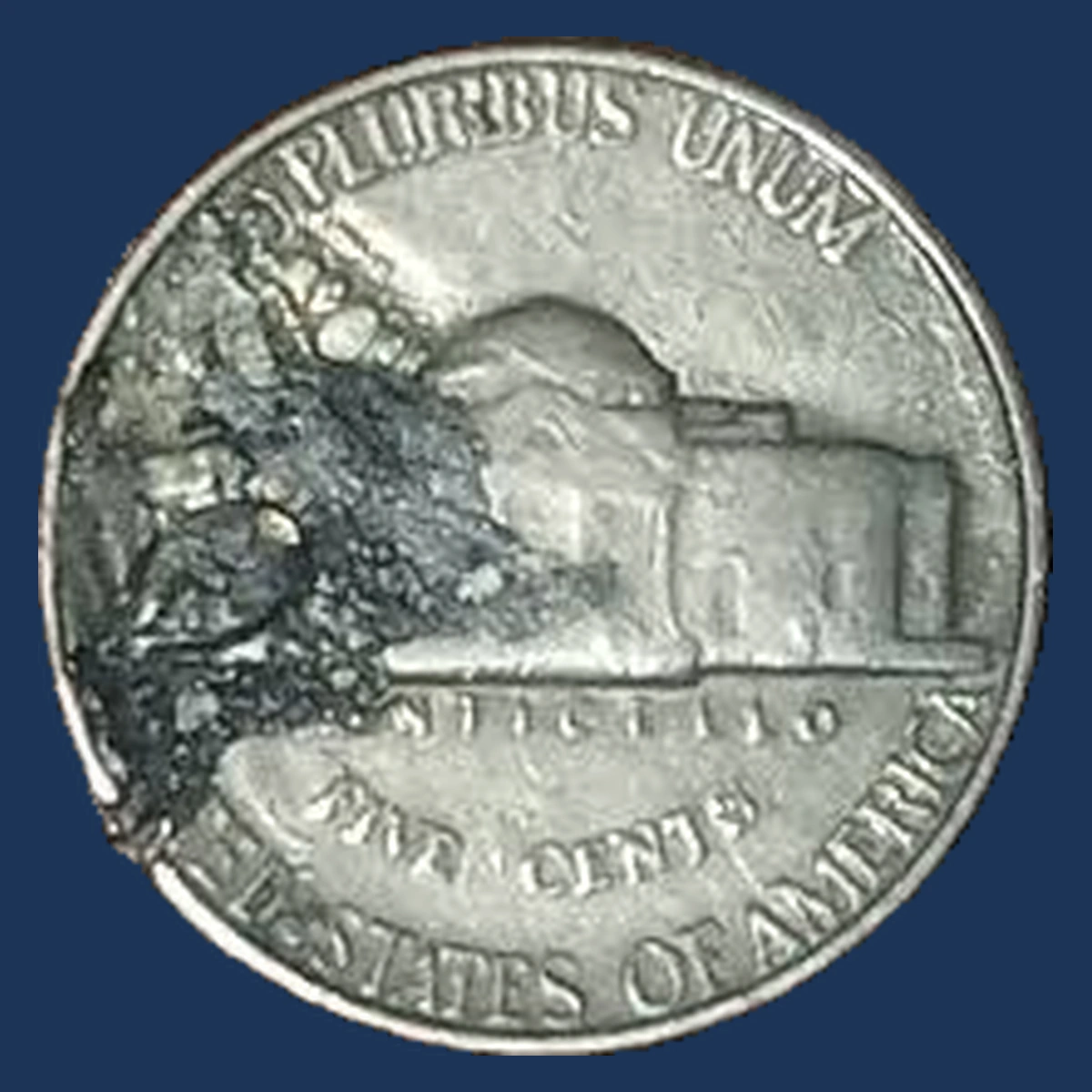 1956 Jefferson Nickel: Lamination