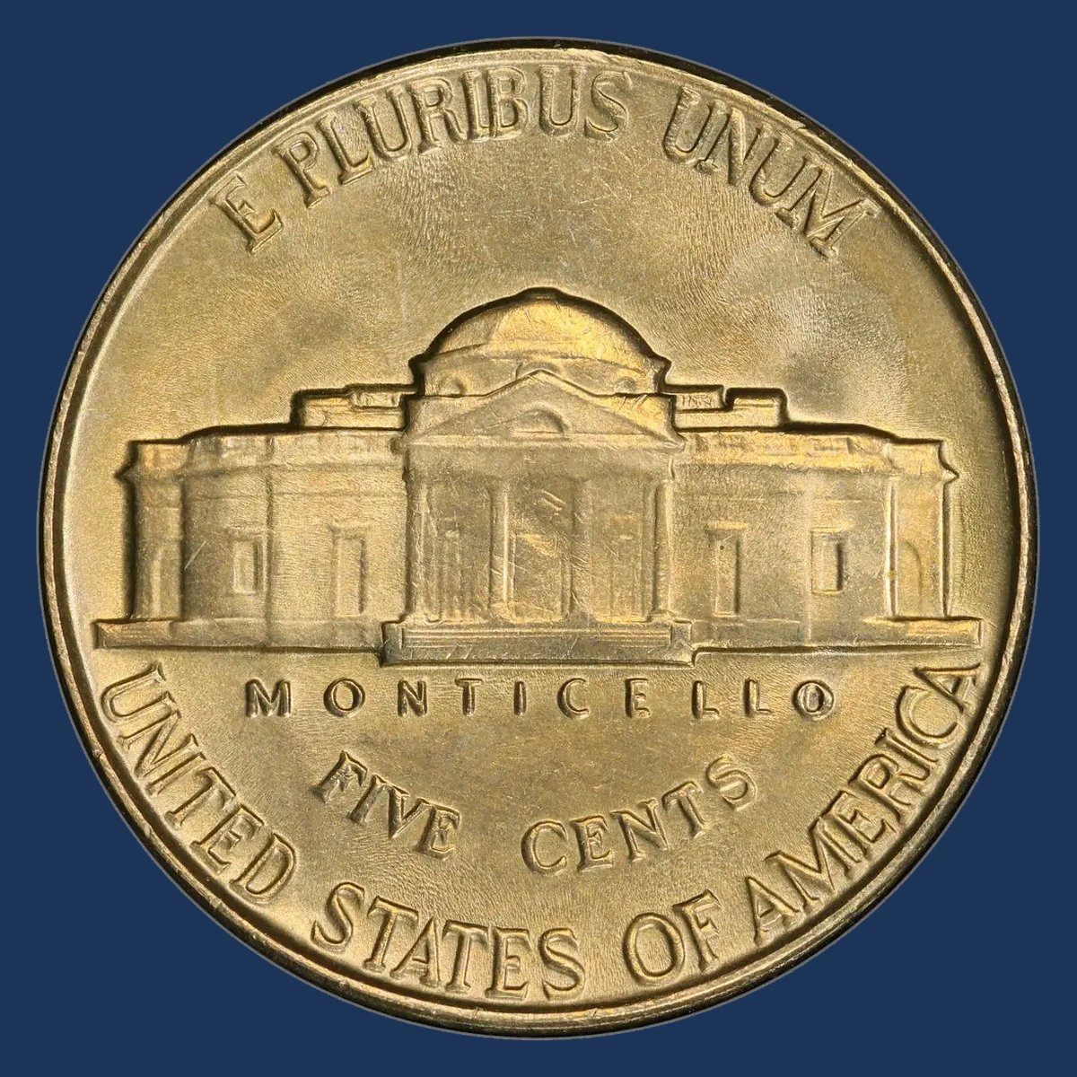 1956 Jefferson Nickel: Doubled / Multiple-Hubbed Reverse