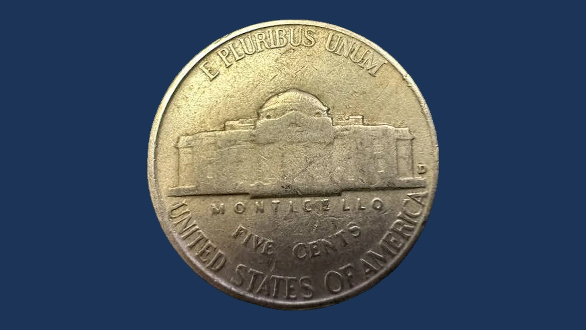 1954 Jefferson Nickel: Lamination