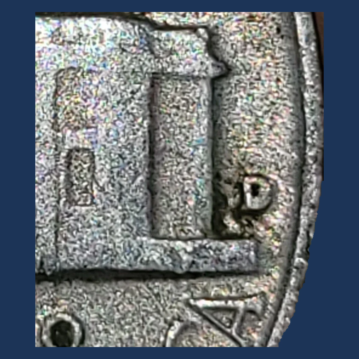 1953 Jefferson Nickel: Repunched Mintmark