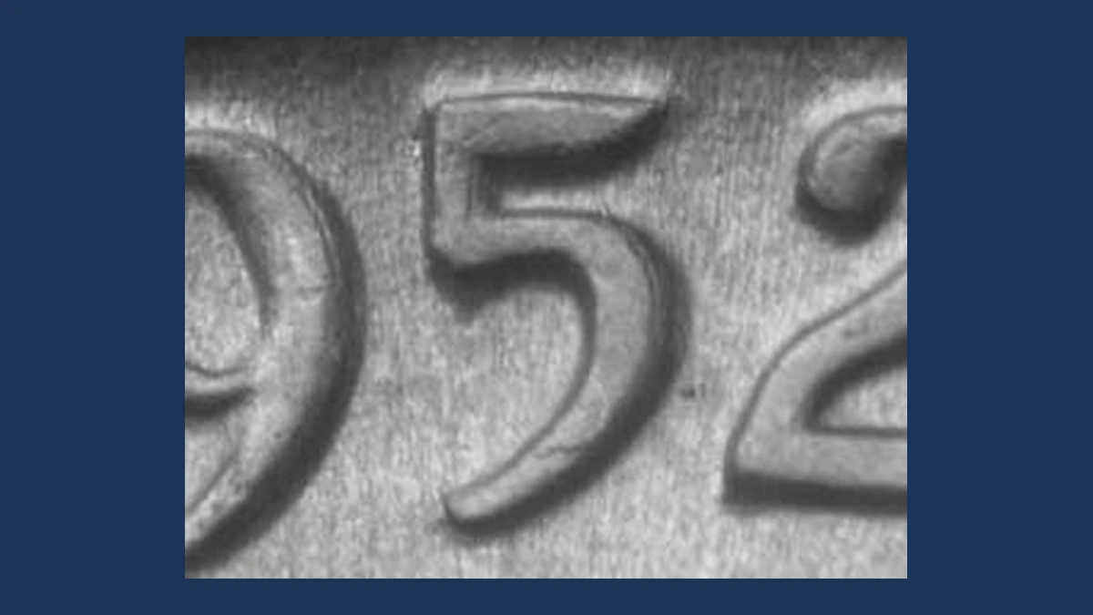 1952 Jefferson Nickel: Doubled Die Obverse