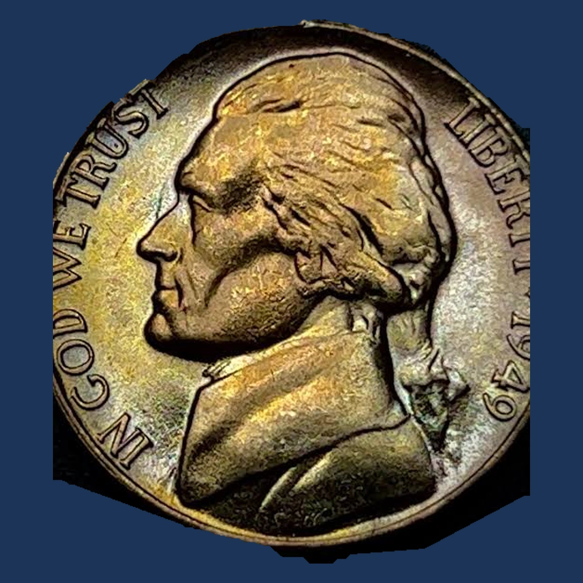 1949 Jefferson Nickel: Die Clash