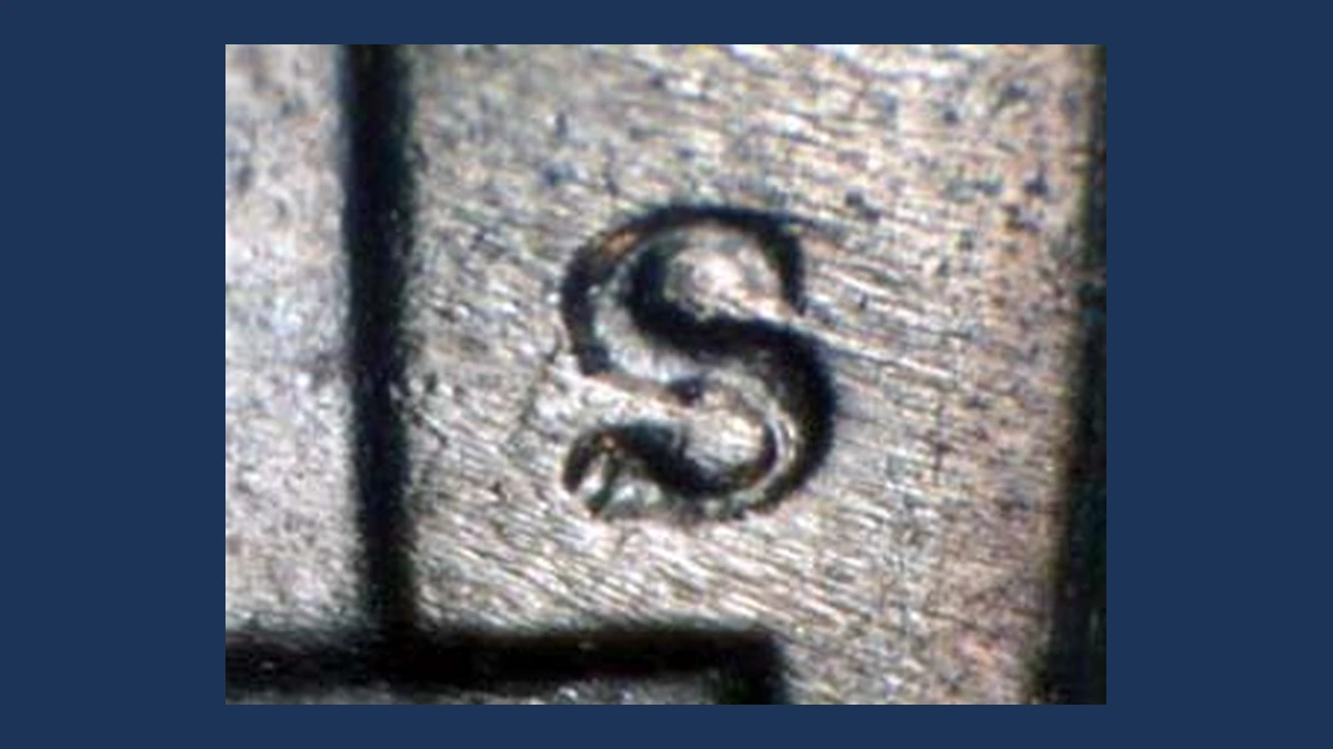 1947 Jefferson Nickel: Repunched Mintmark