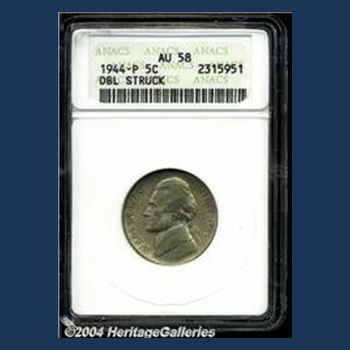1944 Jefferson Nickel: Multiple Strike